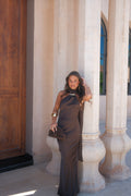 Vestido Safira en marrón