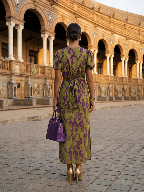 Andrea ™ | Vestido Maxi Floral con Caída Fluida